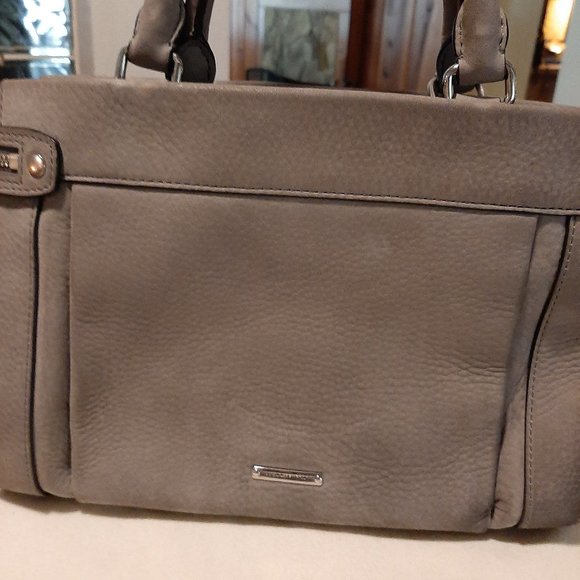 Rebecca Minkoff Crosby Nubuck Satchel Tote *EUC* - Picture 2 of 11